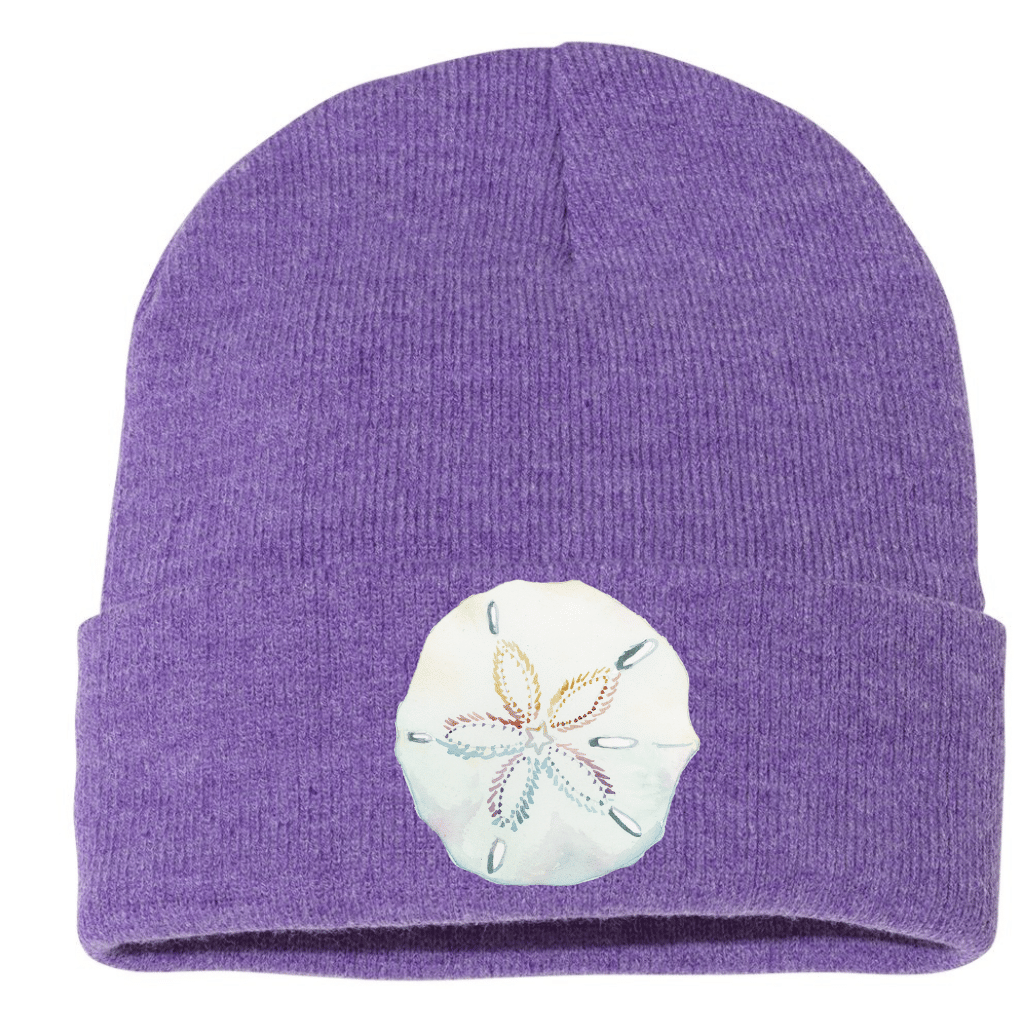 Mountains & Mermaids Purple Sand Dollar Beanie MM2462