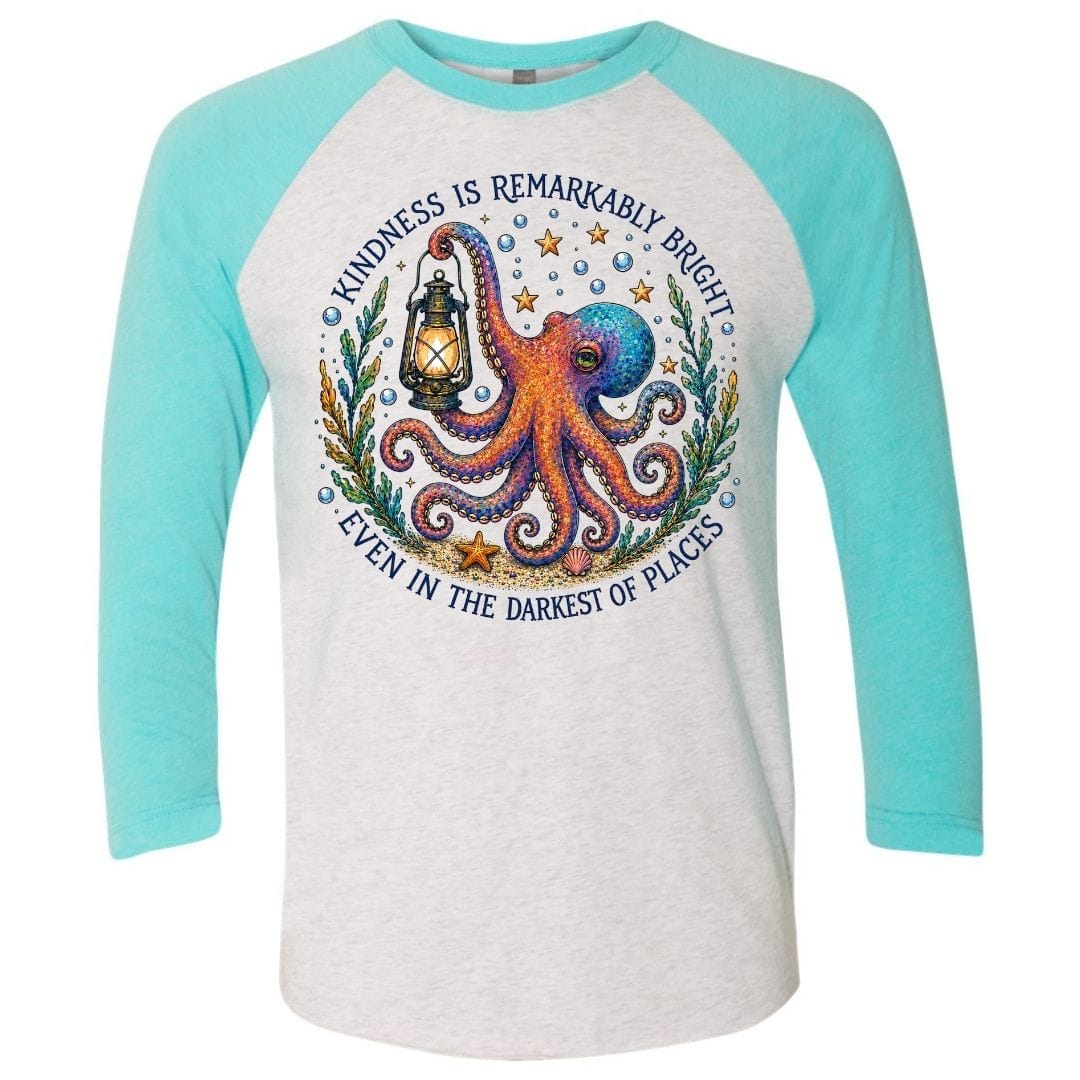 Mountains & Mermaids Remarkably Kind Baseball T-Shirt Small / Tahiti