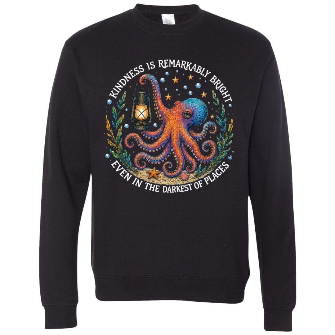 Mountains & Mermaids Remarkably Kind Crewneck Sweatshirt Small / Black