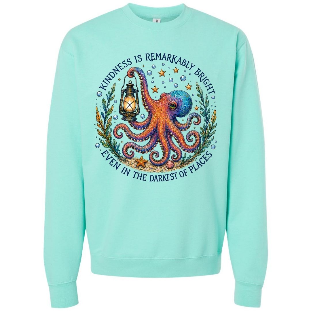 Mountains &amp; Mermaids Remarkably Kind Crewneck Sweatshirt Small / Chalky Mint
