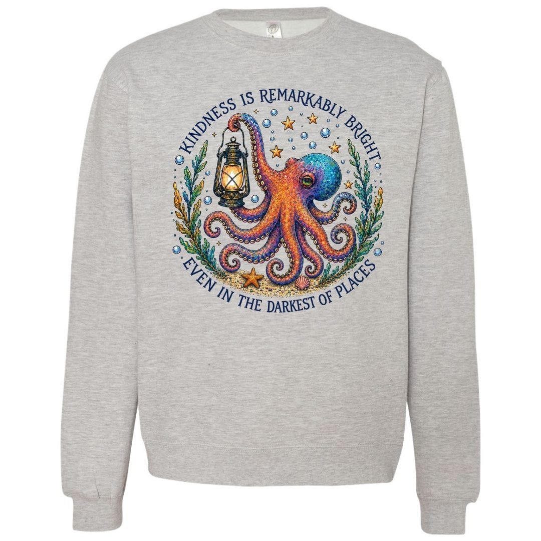 Mountains & Mermaids Remarkably Kind Crewneck Sweatshirt Small / Heather G