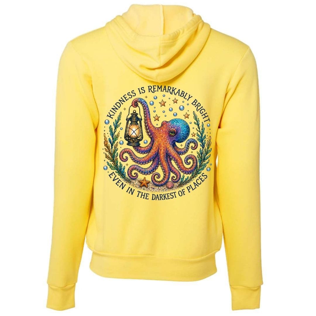 Mountains & Mermaids Remarkably Kind Fleece Zip Hoodie Small / Sunshine