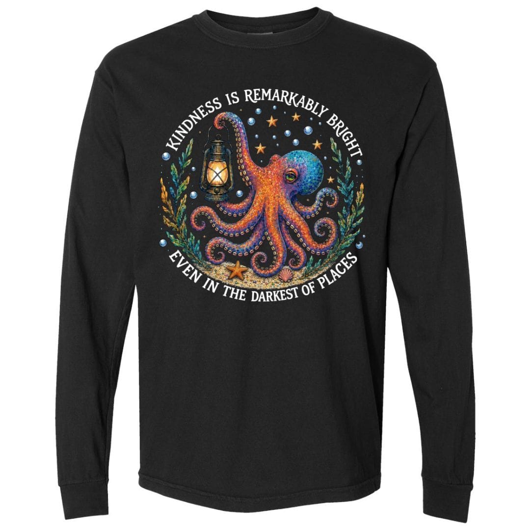 Mountains & Mermaids Remarkably Kind Long Sleeve T-Shirt Small / Black
