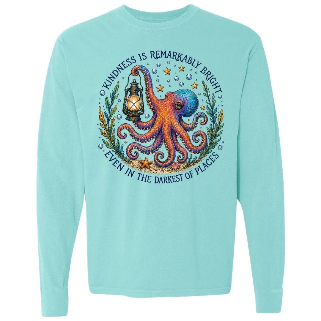 Mountains & Mermaids Remarkably Kind Long Sleeve T-Shirt Small / Chalky Mint