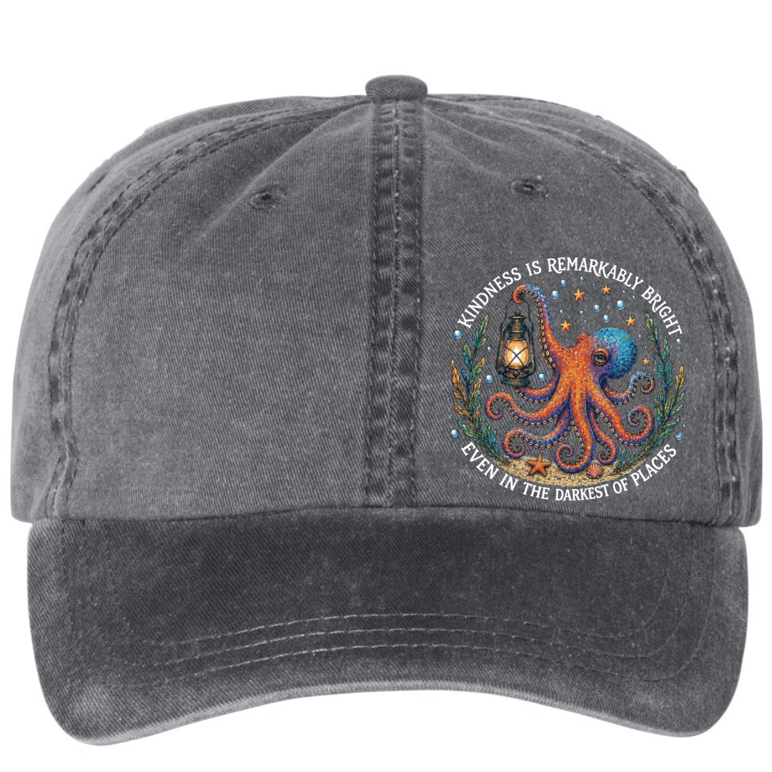 Mountains & Mermaids Remarkably Kind Pigment-Dyed Hat Black