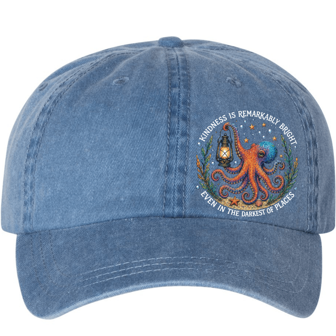 Mountains & Mermaids Remarkably Kind Pigment-Dyed Hat Denim