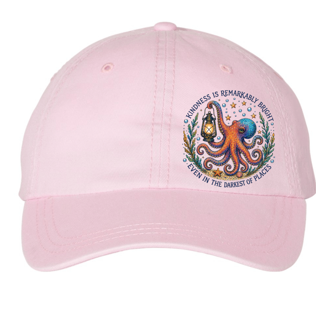 Mountains & Mermaids Remarkably Kind Pigment-Dyed Hat Pink