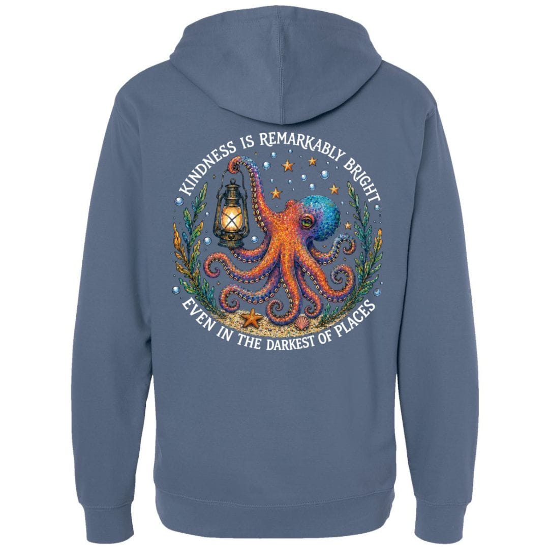 Mountains & Mermaids Remarkably Kind Pullover Hoodie Small / Storm