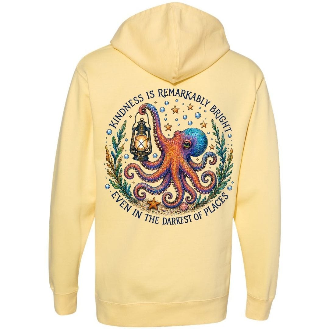 Mountains & Mermaids Remarkably Kind Pullover Hoodie Small / Sunshine