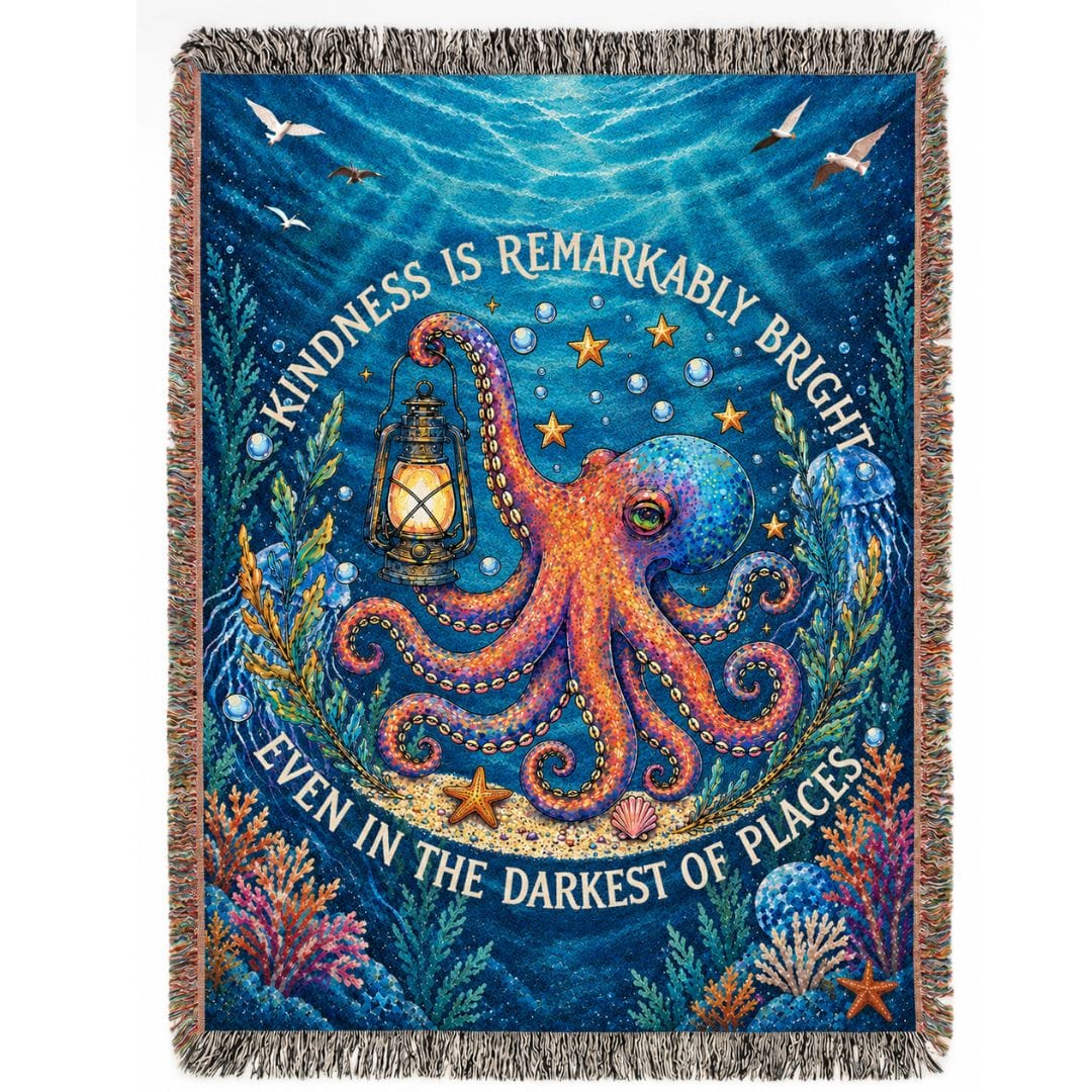 Mountains & Mermaids Remarkably Kind Woven Blanket
