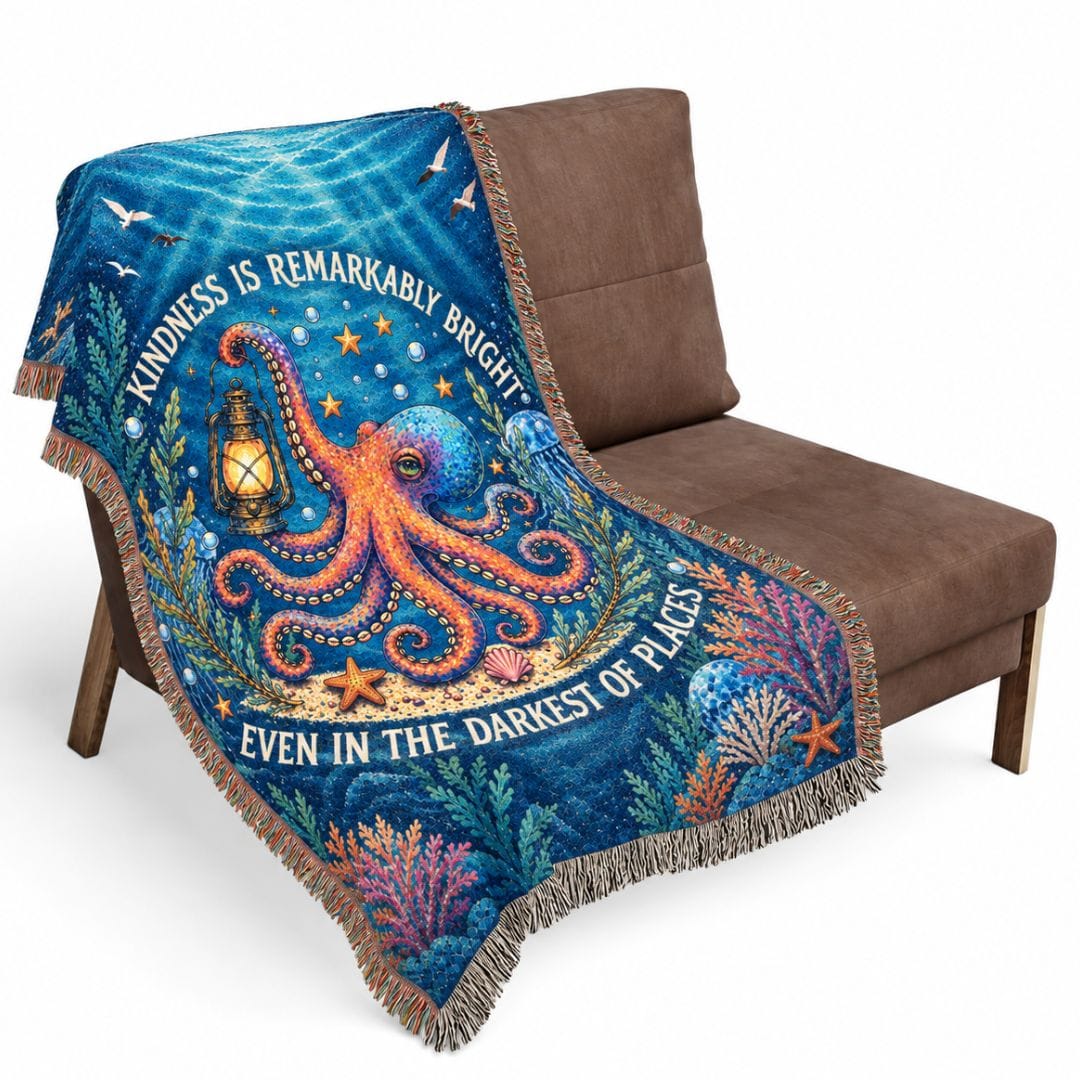 Mountains & Mermaids Remarkably Kind Woven Blanket