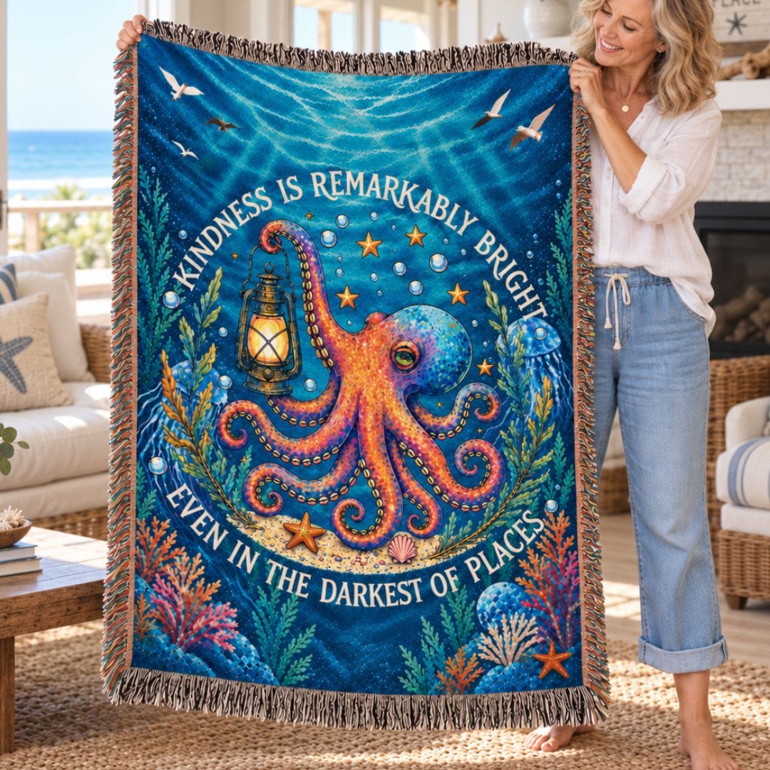 Mountains &amp; Mermaids Remarkably Kind Woven Blanket 52'' × 37'' 21009162993865095019