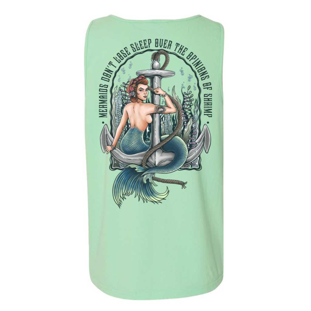 Mountains & Mermaids Rosie The Riveter Boyfriend Tank (Island Reef) Small MM3333