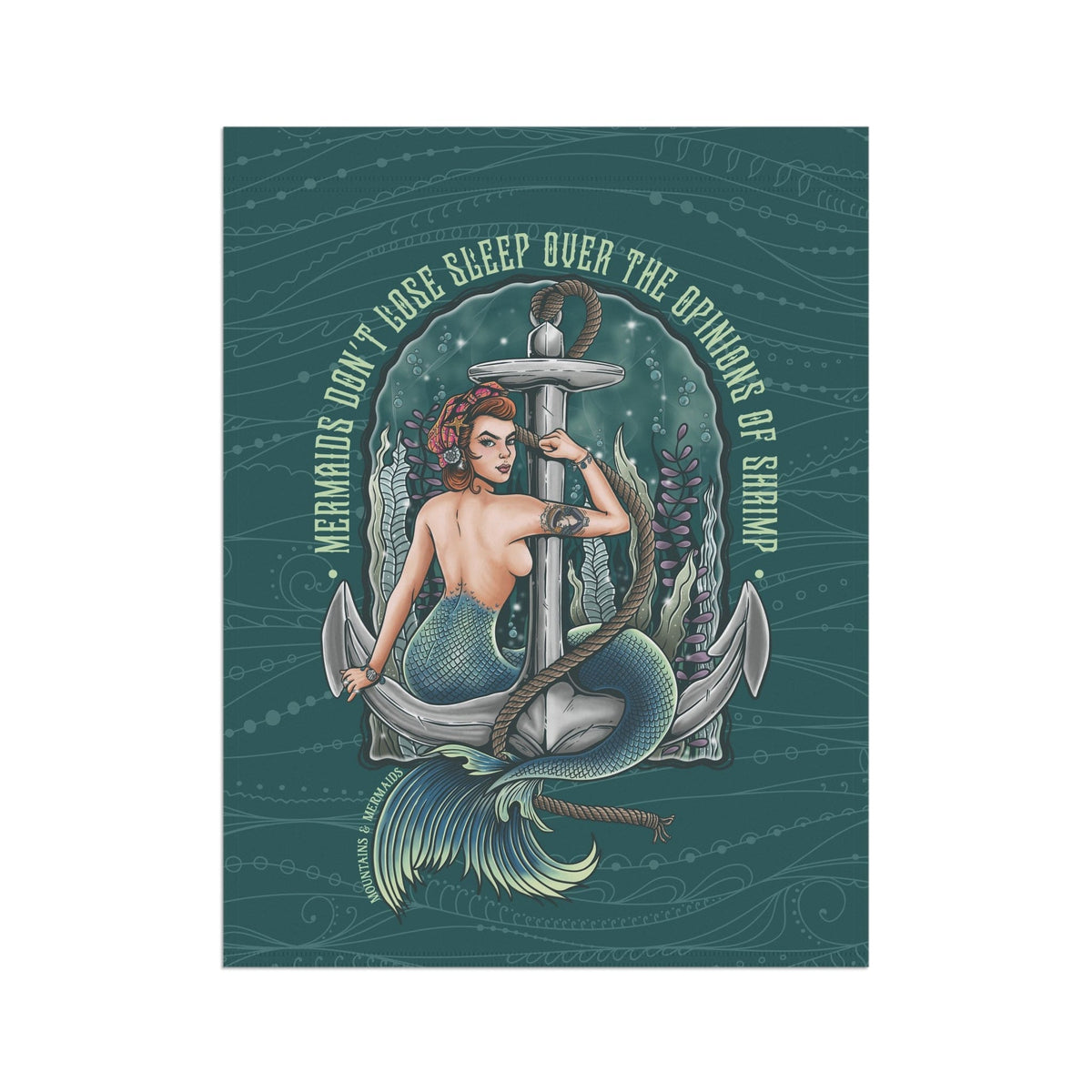 Mountains & Mermaids Rosie The Riveter Flag 24.5'' × 32'' 17218582590986040127