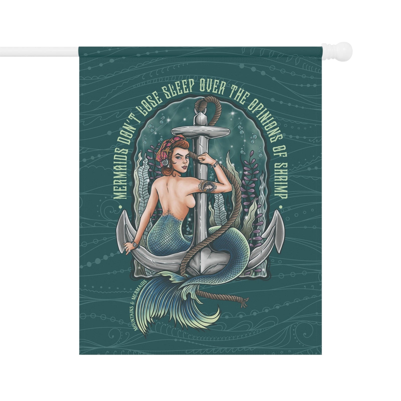Mountains & Mermaids Rosie The Riveter Flag 24.5'' × 32'' 17218582590986040127