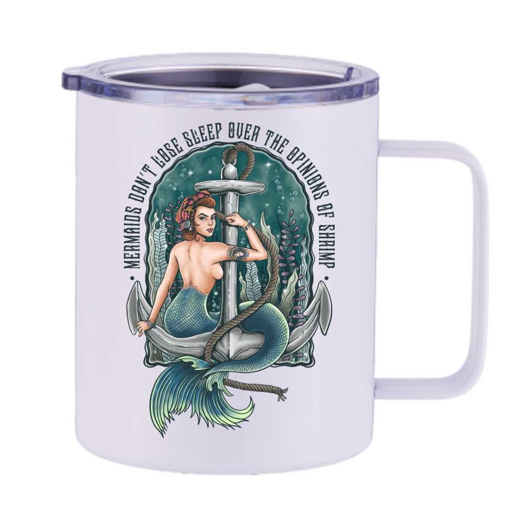 Mountains & Mermaids Rosie The Riveter Insulated Travel Mug MM6099
