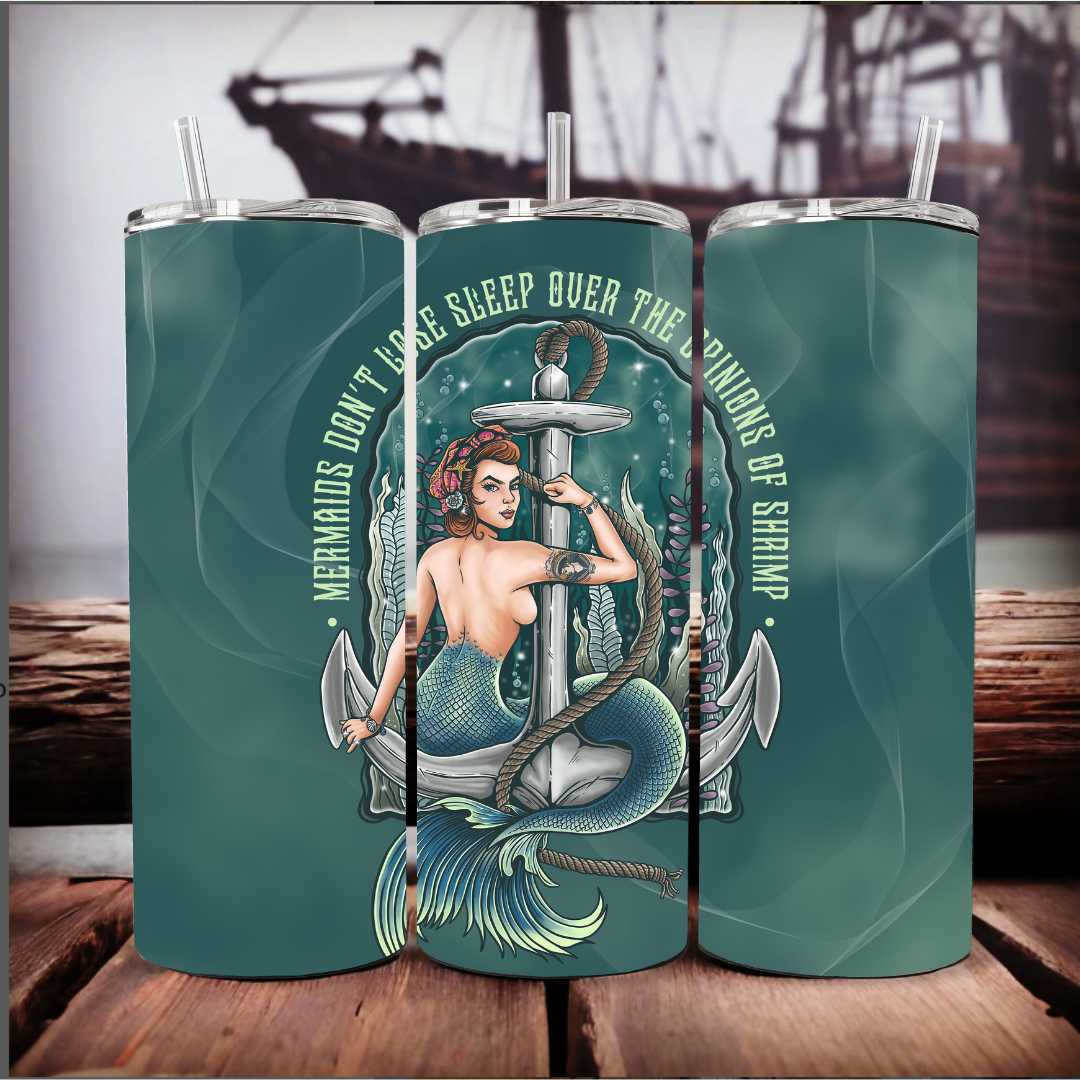 Mountains &amp; Mermaids Rosie The Riveter Insulated Tumbler MM3362