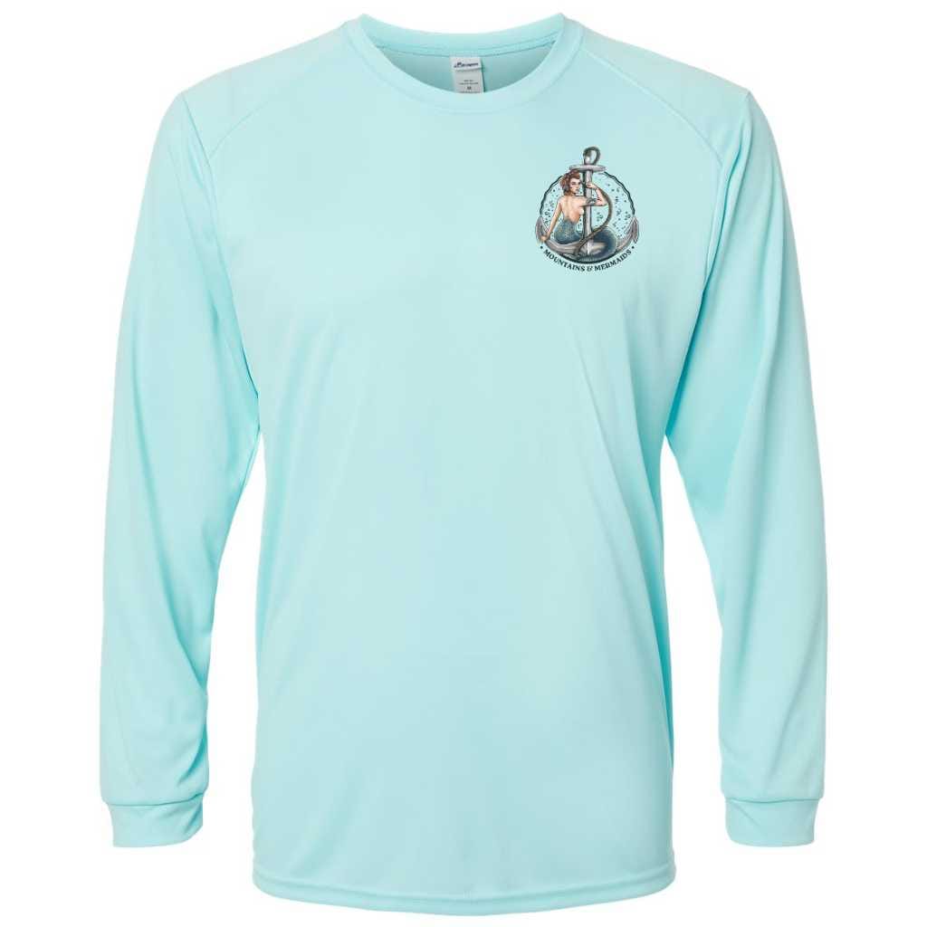 Mountains & Mermaids Rosie The Riveter Performance Sun Shirt (Aqua)