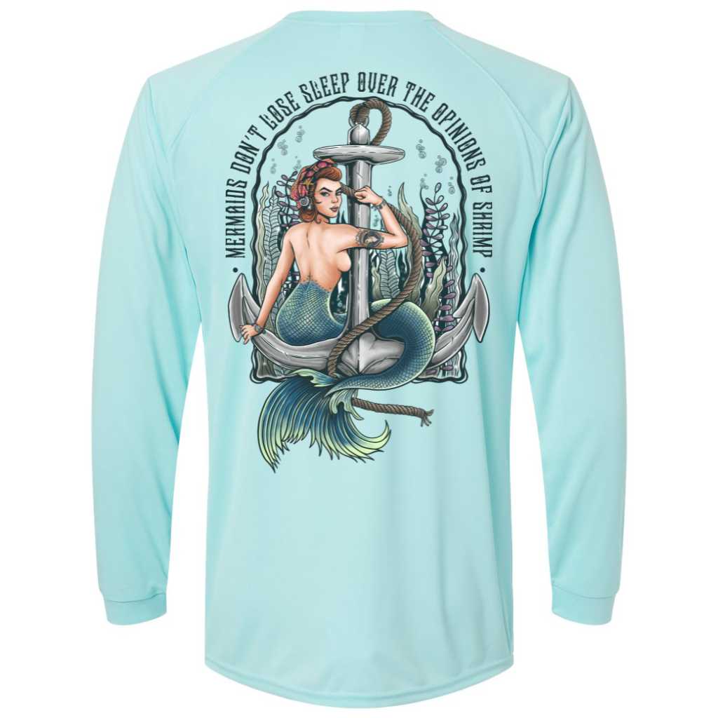 Mountains & Mermaids Rosie The Riveter Performance Sun Shirt (Aqua) Small MM3375
