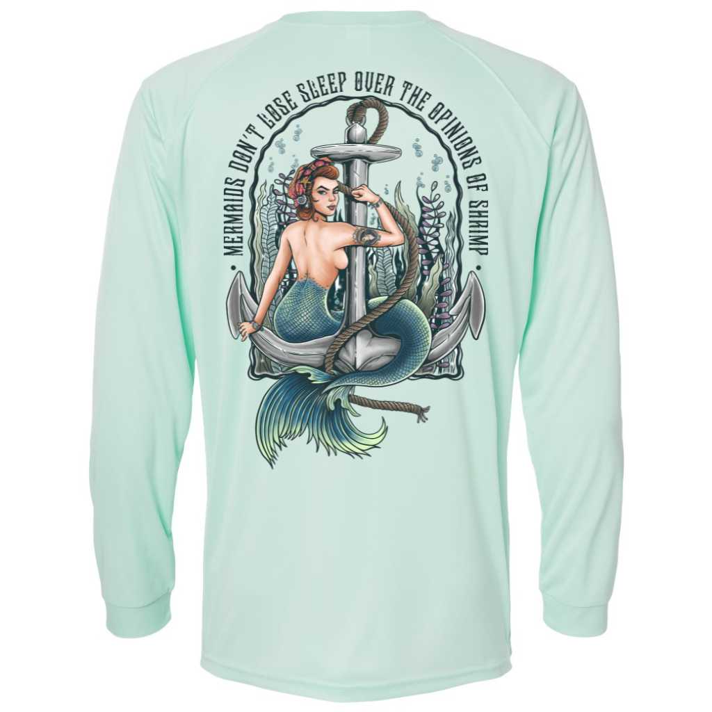 Mountains &amp; Mermaids Rosie The Riveter Performance Sun Shirt (Mint) Small MM3381
