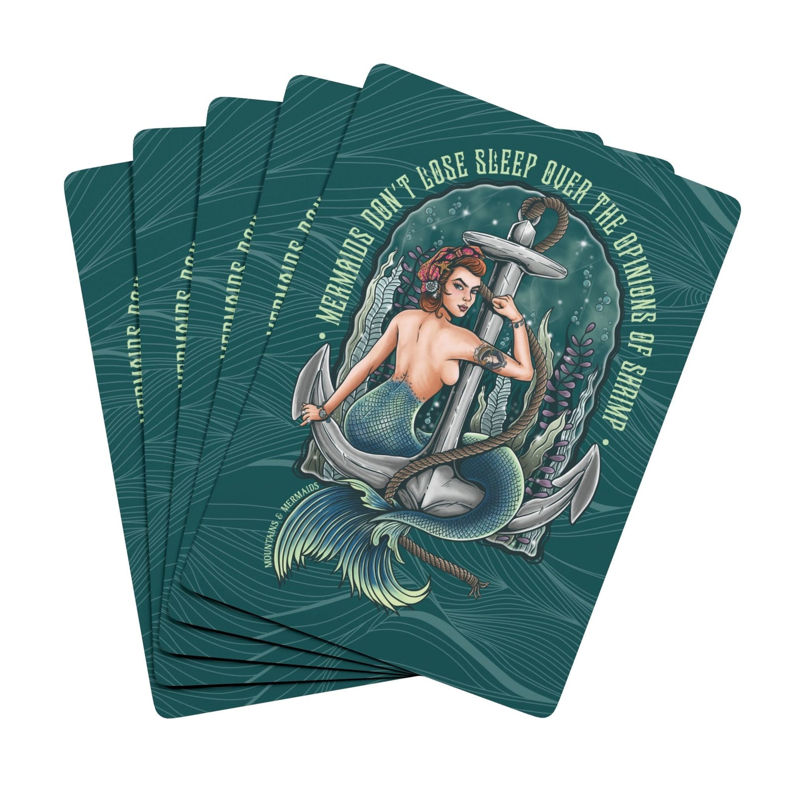 Mountains & Mermaids Rosie The Riveter Playing Cards 2.5" x 3.5" 48136608580317386958