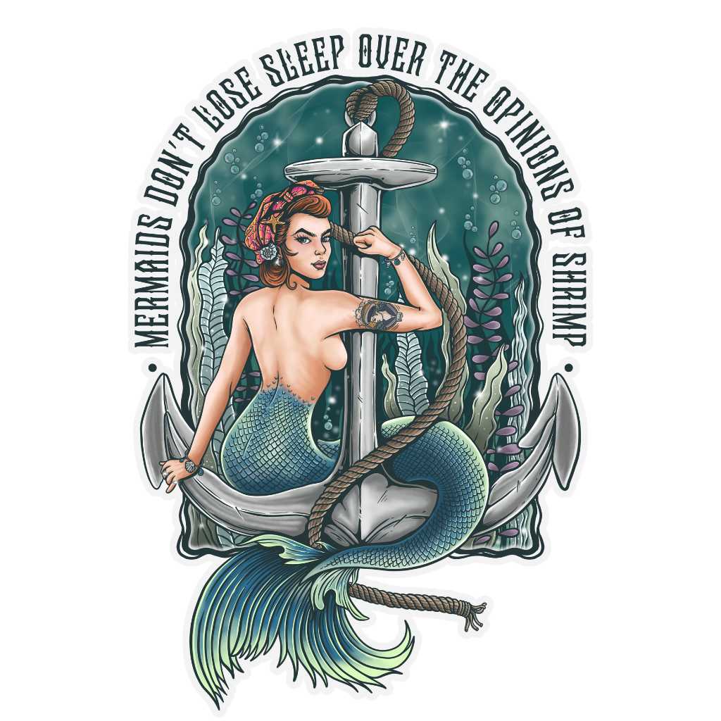 Mountains &amp; Mermaids Rosie The Riveter Sticker MM3409