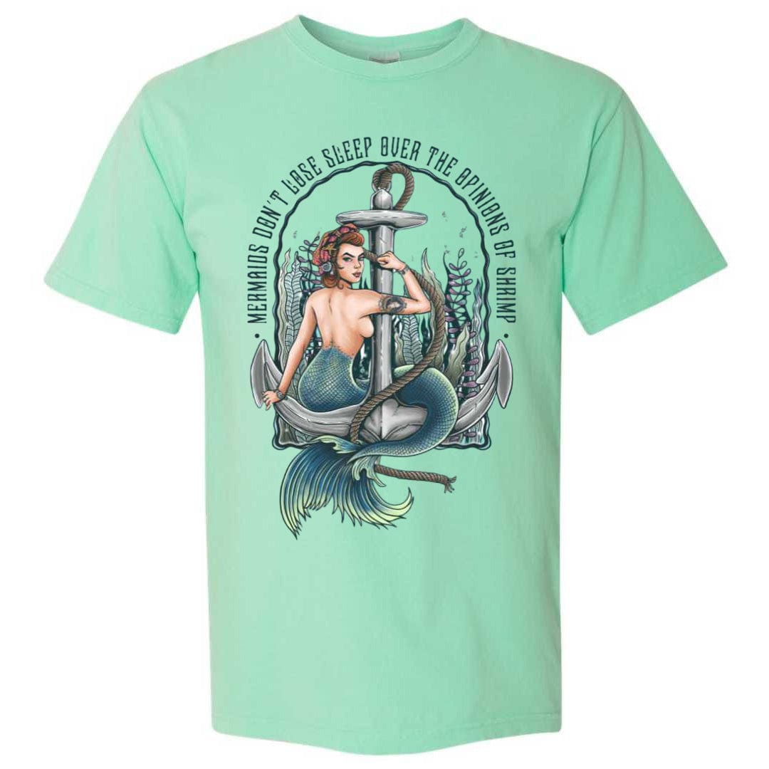 Mountains & Mermaids Rosie The Riveter T-Shirt (Island Reef) Small MM3416