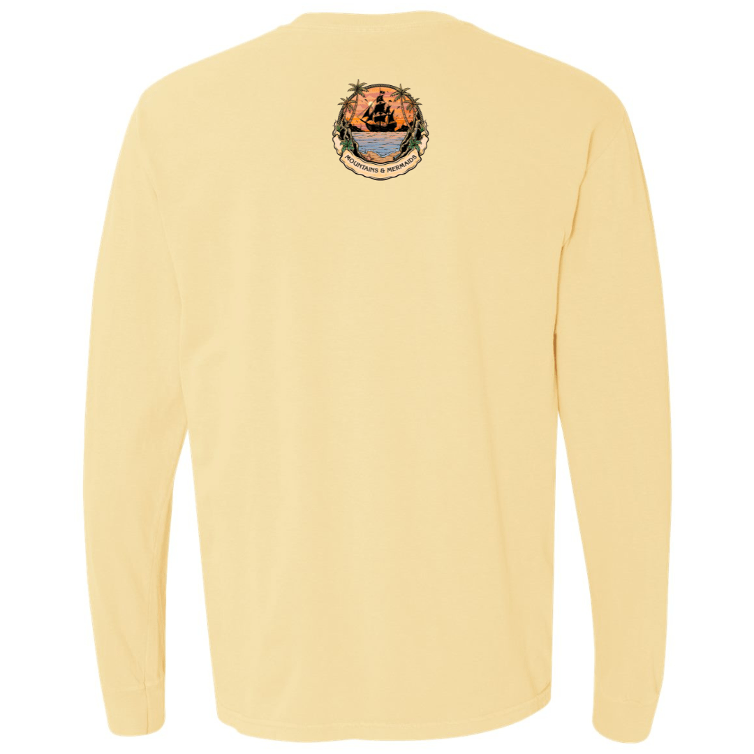 Mountains & Mermaids Sailor's Ruin Long Sleeve T-Shirt (Butter) Small