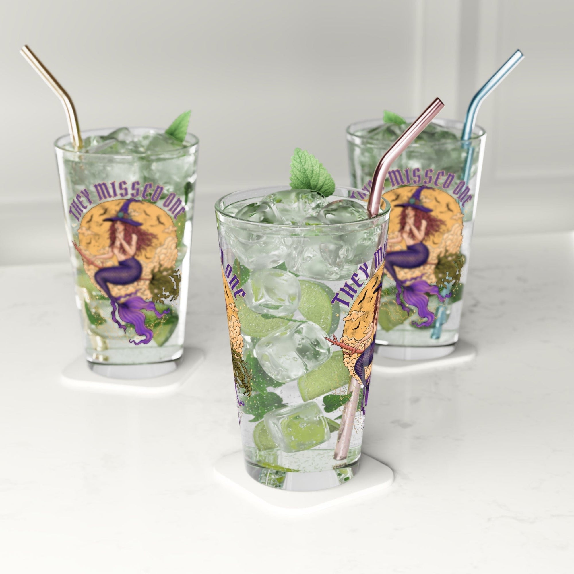 Mountains & Mermaids Salem Siren 16oz Pint Glass 16oz 70030620361349098653