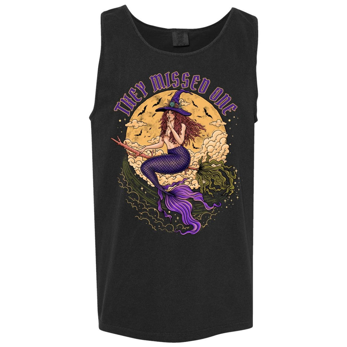 Mountains &amp; Mermaids Salem Siren Boyfriend Tank (Black) Small