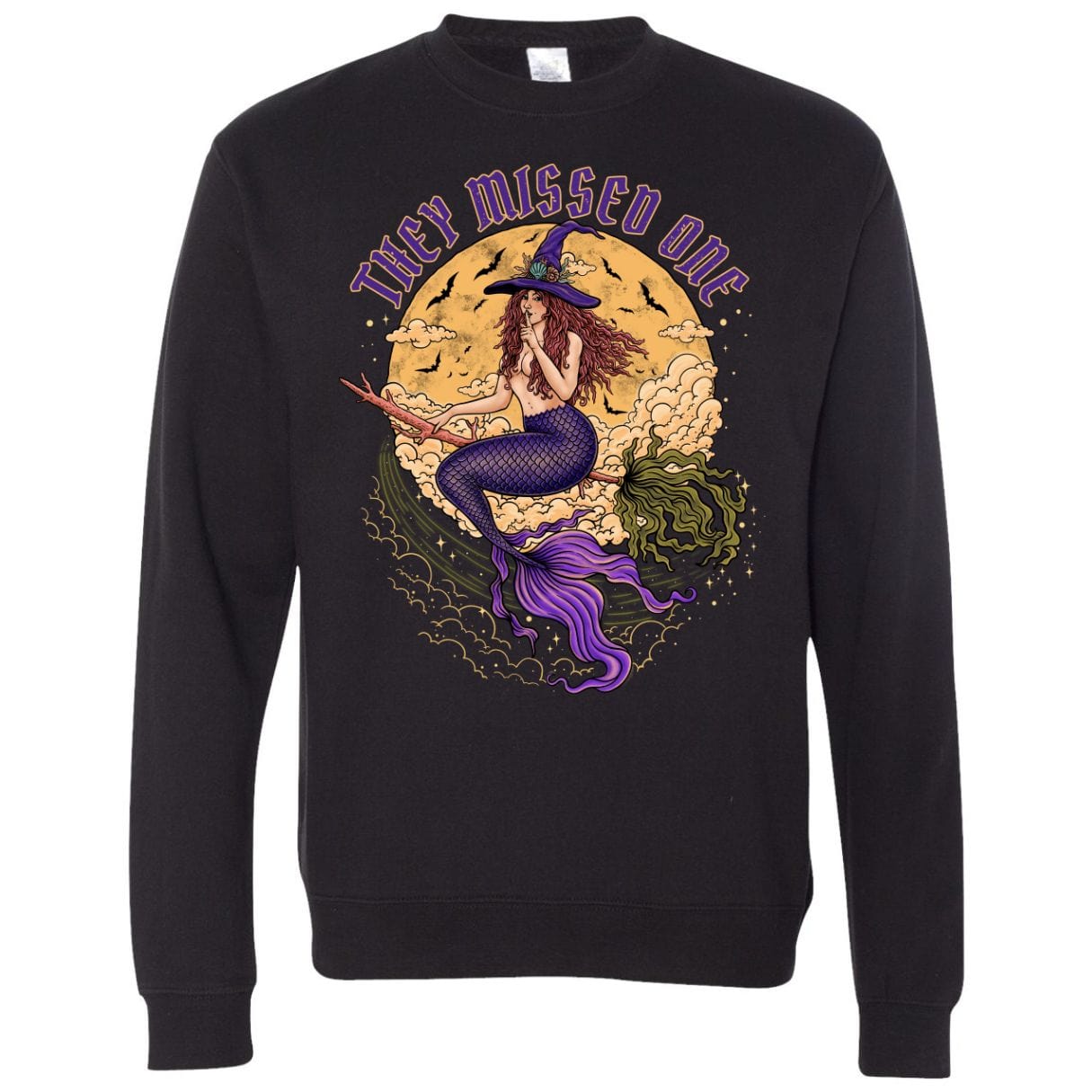 Mountains & Mermaids Salem Siren Crewneck Sweatshirt (Black) Small