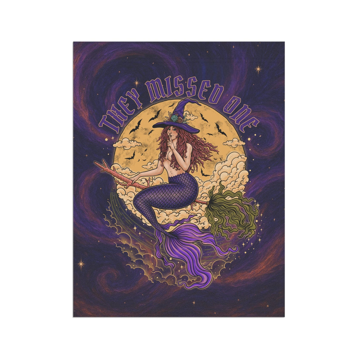 Mountains & Mermaids Salem Siren Flag 24.5'' × 32'' 25001362557437191174