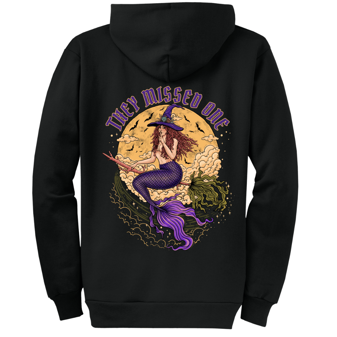 Mountains & Mermaids Salem Siren Full Zip Fleece Hoodie S / Black MM8049