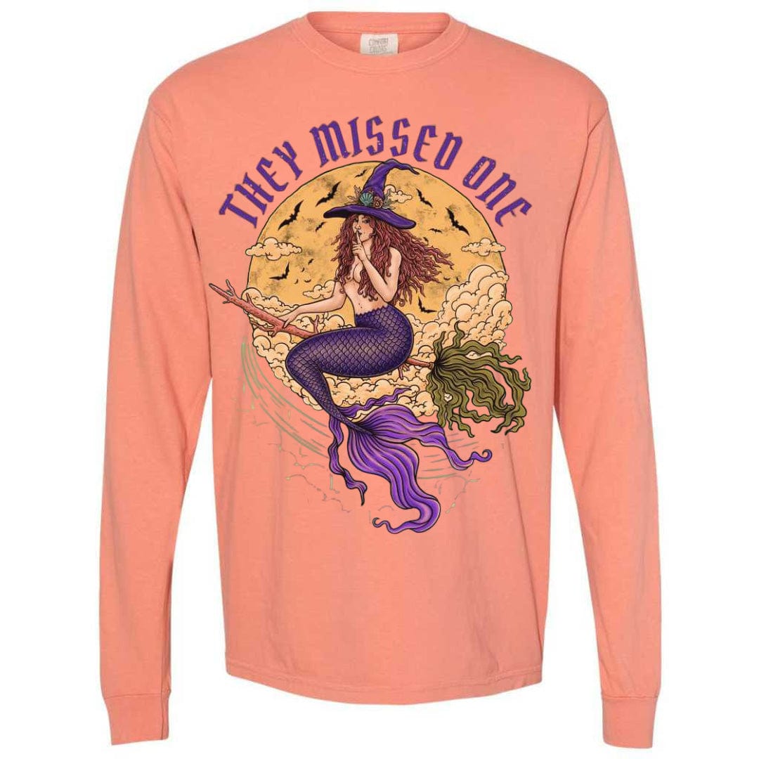 Mountains &amp; Mermaids Salem Siren Long Sleeve T-Shirt (Terracotta) Small