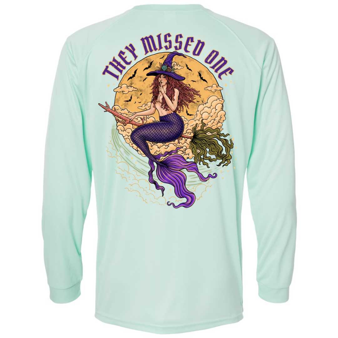 Mountains &amp; Mermaids Salem Siren Performance Sun Shirt (Mint) Small