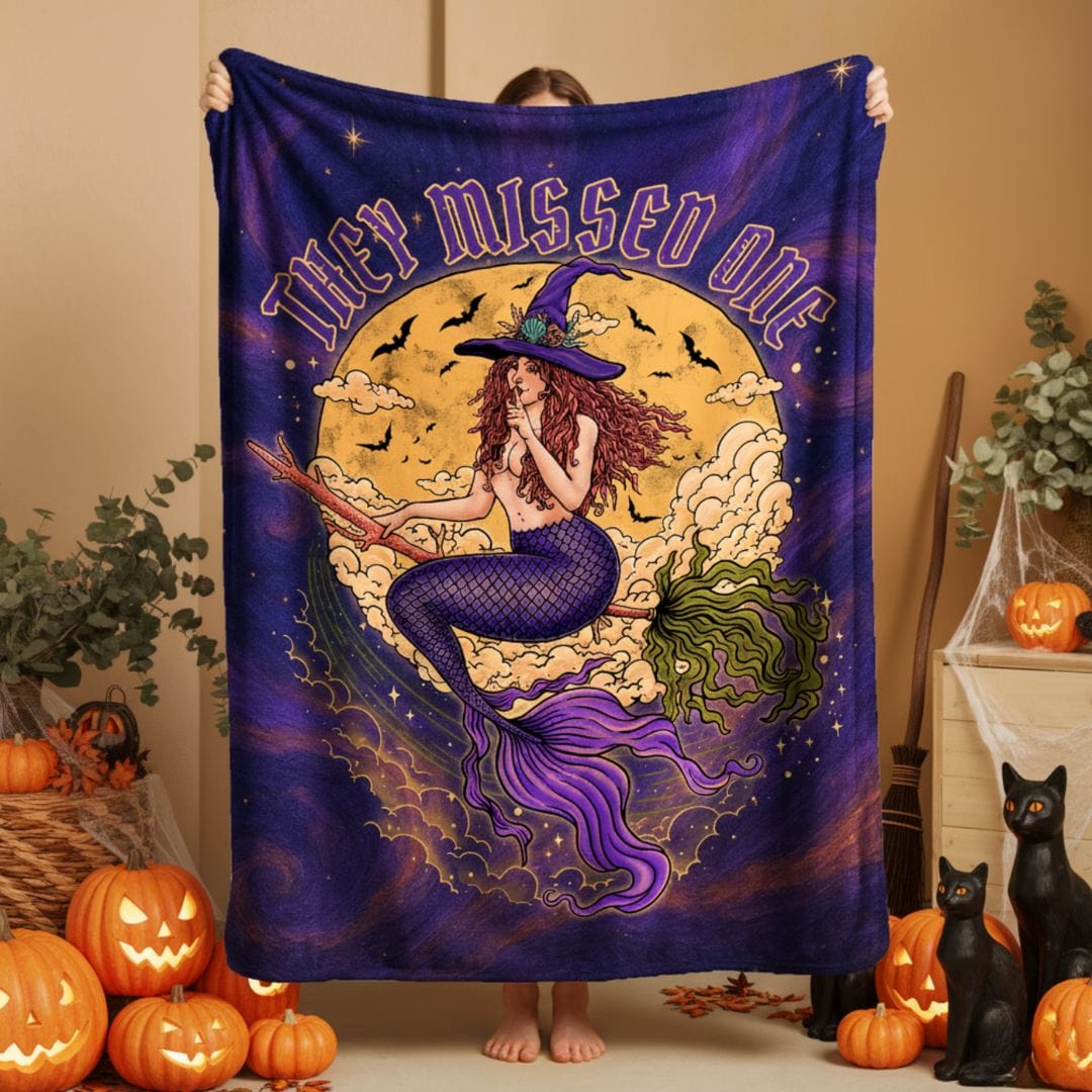 Mountains &amp; Mermaids Salem Siren Plush Blanket