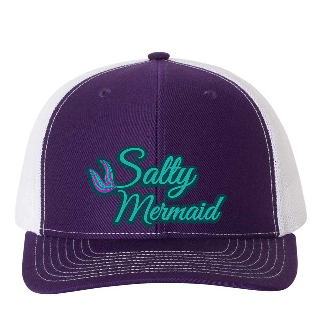 Mountains & Mermaids Salty Mermaid Trucker Hat Purple/White MM1600