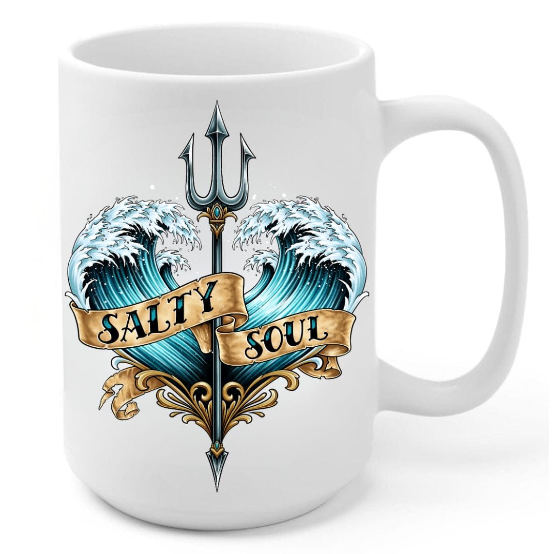 Mountains &amp; Mermaids Salty Soul Coffee Mug