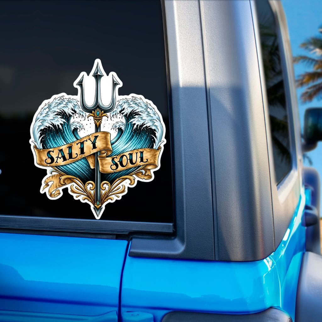 Mountains &amp; Mermaids Salty Soul Decal