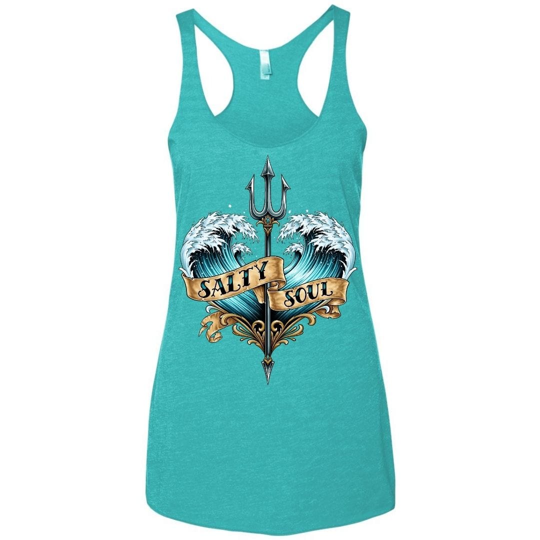 Mountains &amp; Mermaids Salty Soul Racerback Tank Small / Tahiti