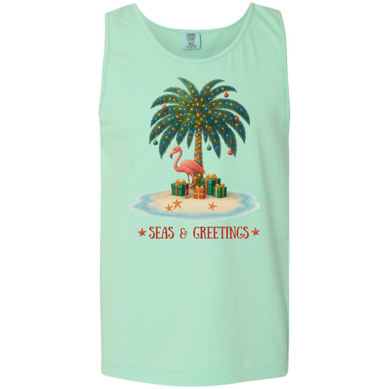 Mountains & Mermaids Seas & Greetings Boyfriend Tank Small / Island Reef