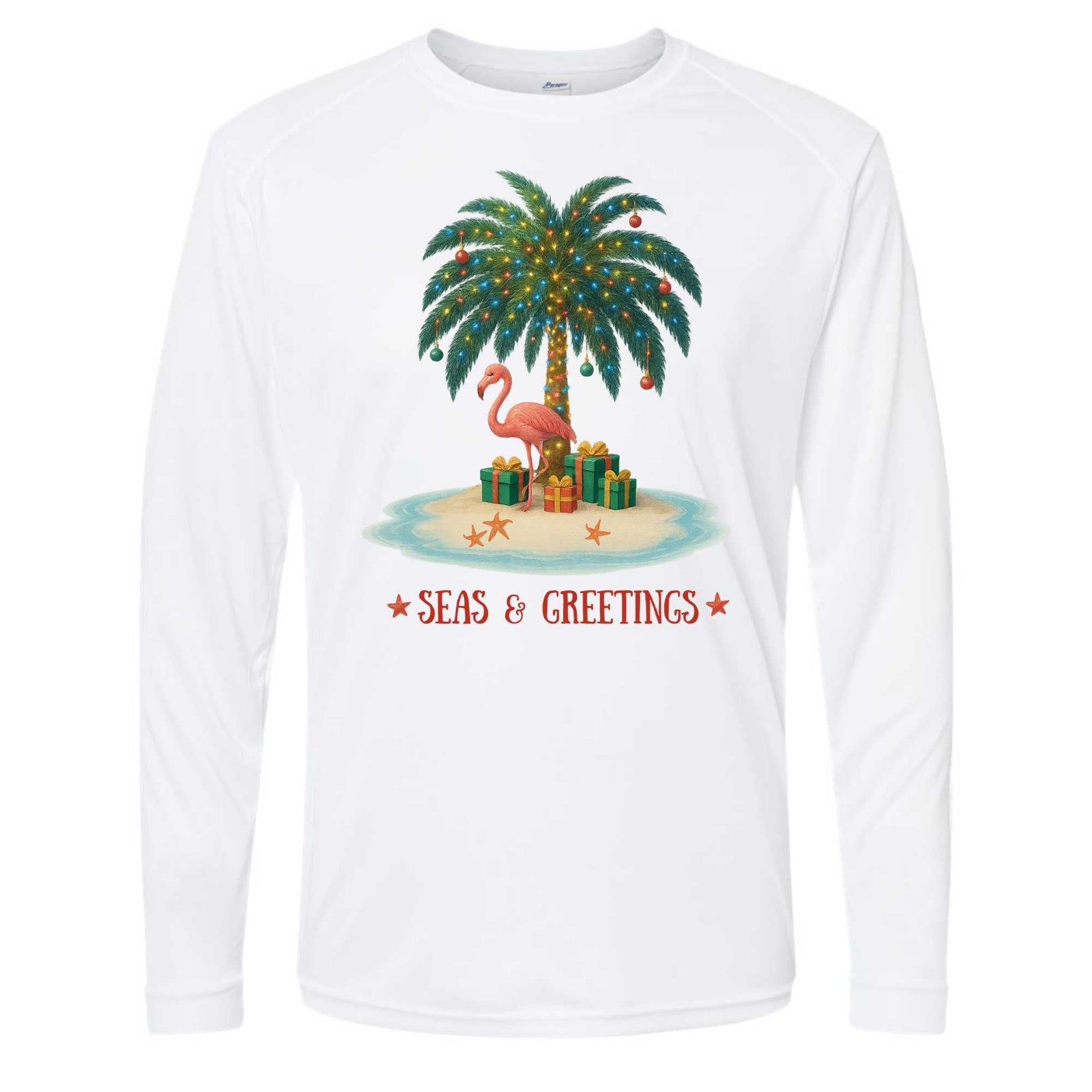 Mountains & Mermaids Seas & Greetings Performance Sun Shirt Small / White