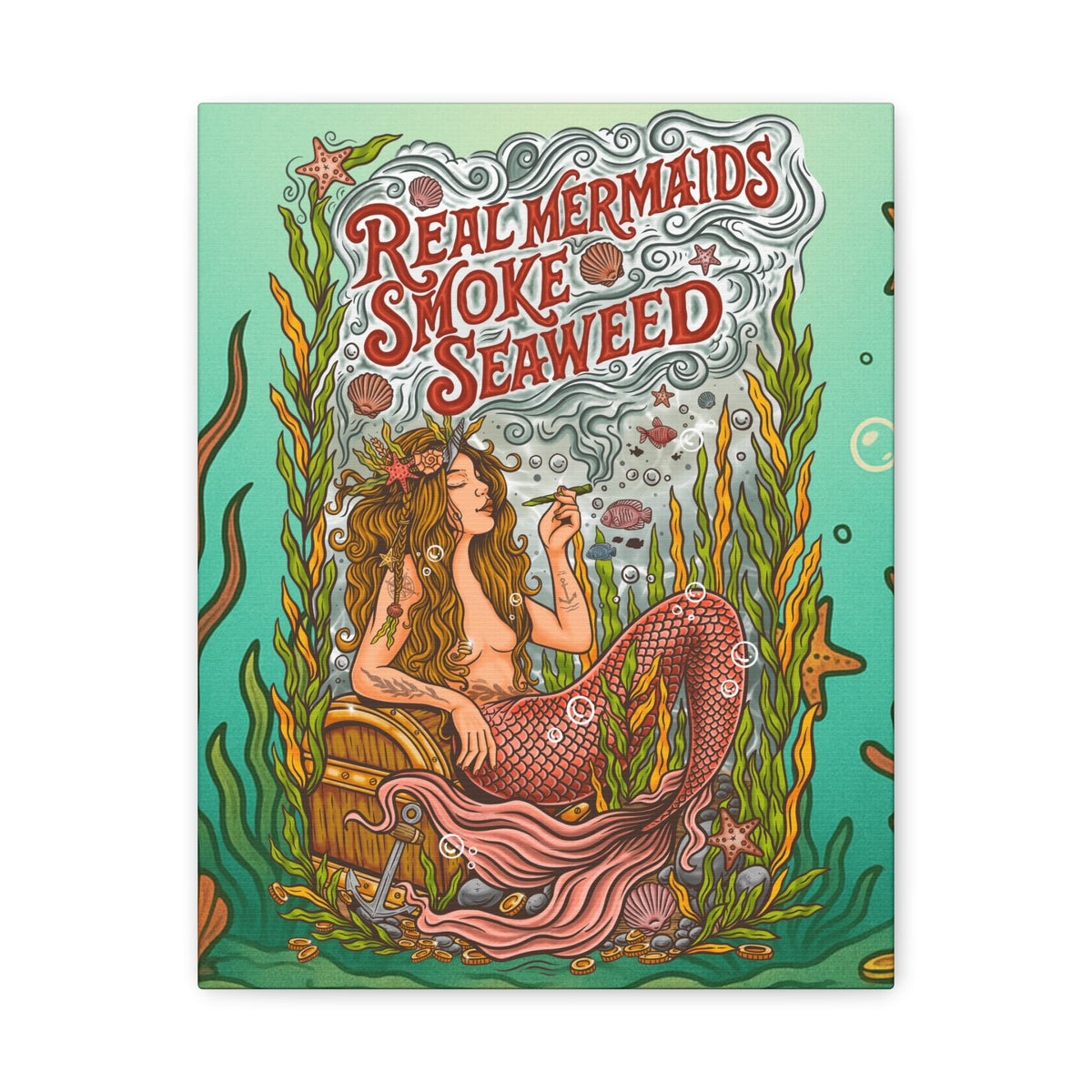 Mountains & Mermaids Seaweed Siren Canvas Wall Art