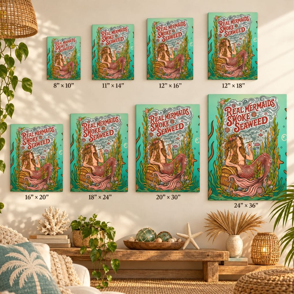 Mountains & Mermaids Seaweed Siren Canvas Wall Art