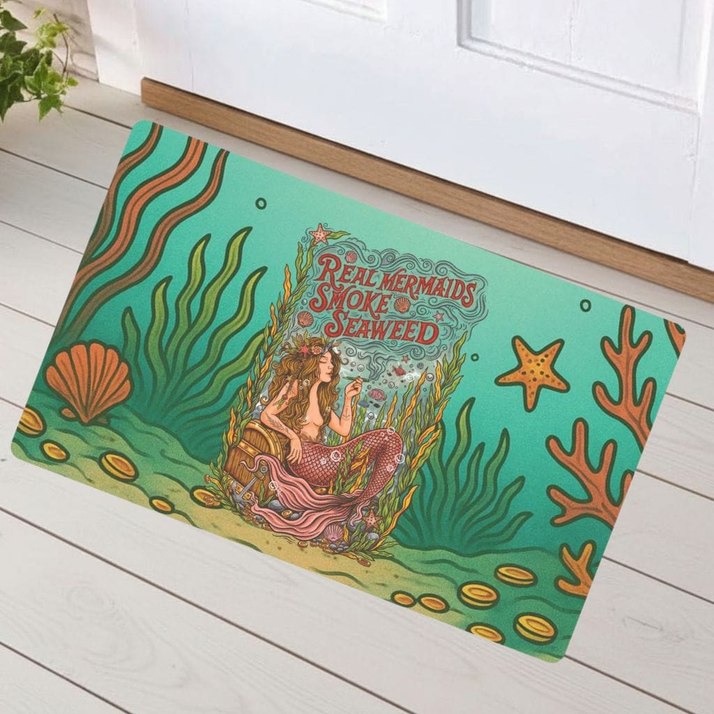 Mountains &amp; Mermaids Seaweed Siren Doormat 18'' × 30'' 18821922176219821601