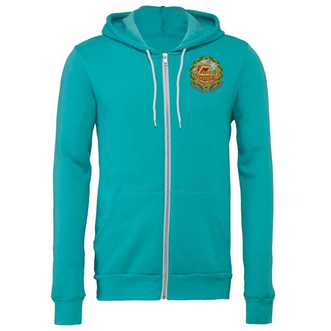 Mountains & Mermaids Seaweed Siren Fleece Zip Hoodie (Teal) Small MM4518