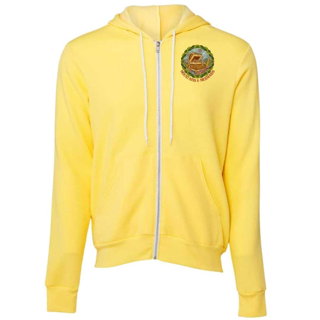 Mountains & Mermaids Seaweed Siren Fleece Zip Hoodie (Yellow)