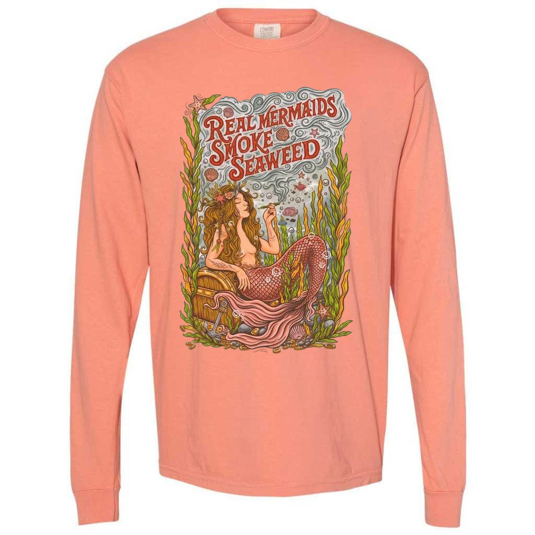 Mountains &amp; Mermaids Seaweed Siren Long Sleeve T-Shirt (Terracotta) Small MM4576
