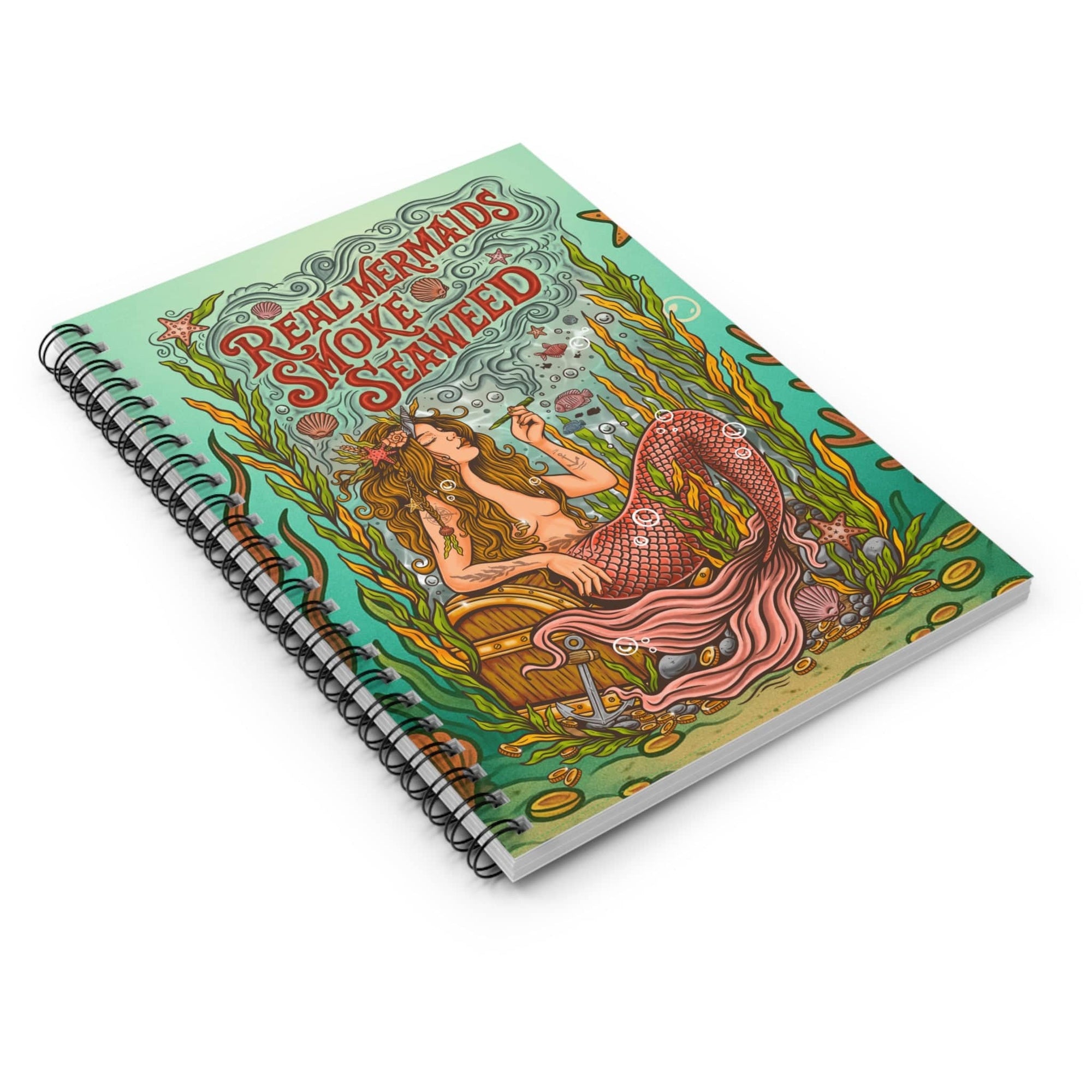 Mountains & Mermaids Seaweed Siren Notebook Ocean Teal One Size 28748982490302183428