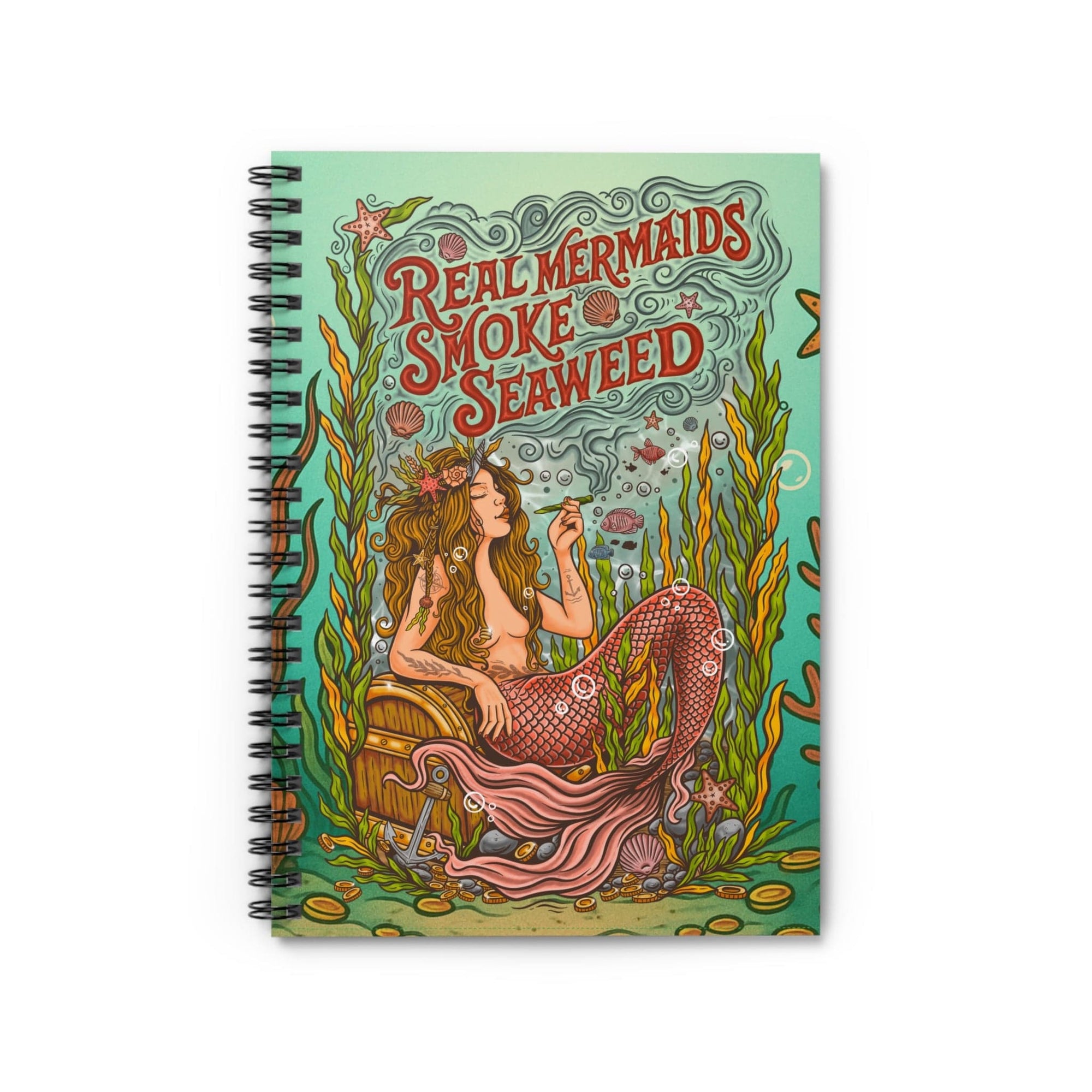 Mountains & Mermaids Seaweed Siren Notebook Ocean Teal One Size 28748982490302183428